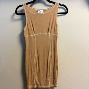 Princess Polly Camel Ribbed Top